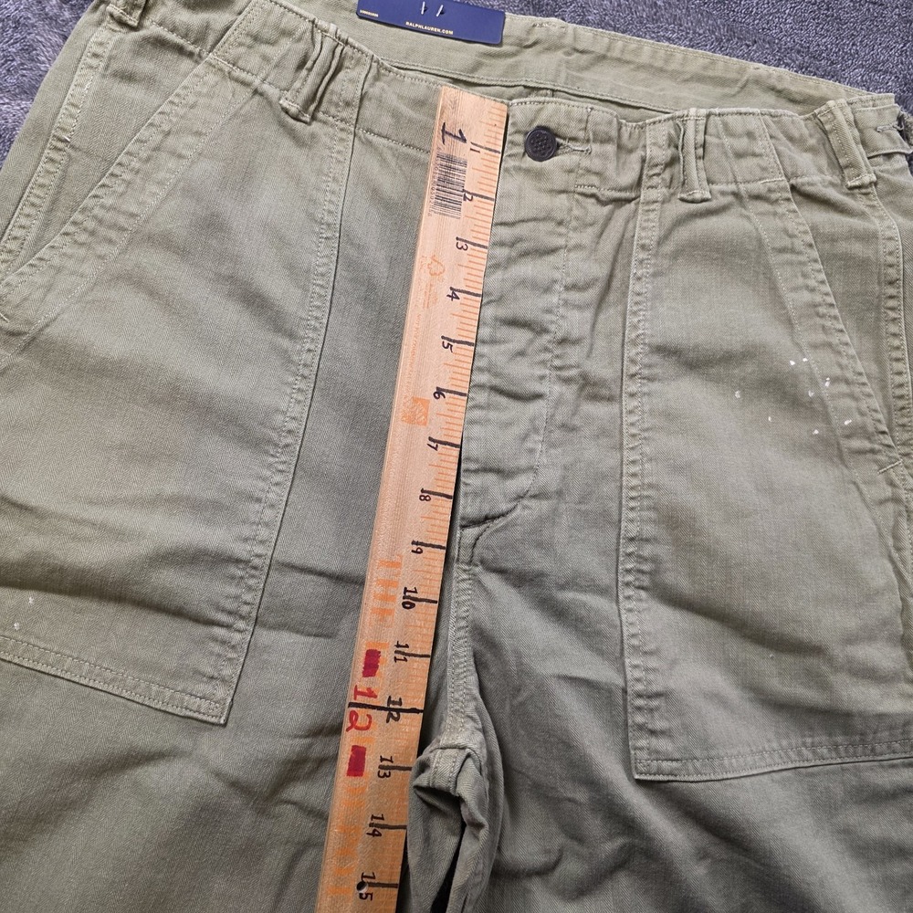 Polo Ralph Lauren Field Fatigue Pants 32x32 Distressed Utility Military Surplus - Picture 12 of 14